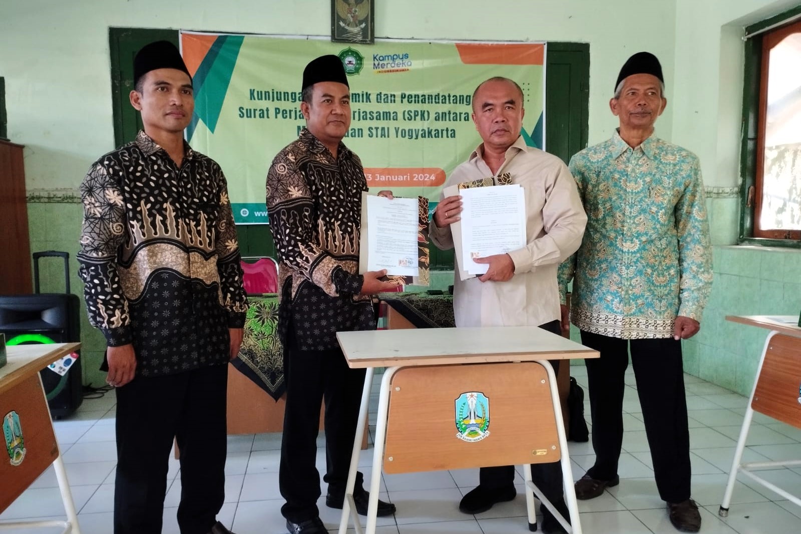Perluas Jaringan dan Kolaborasi, STAINU Madiun Gelar Kunjungan Akademik dan Tanda Tangan SPK dengan STAI Yogyakarta