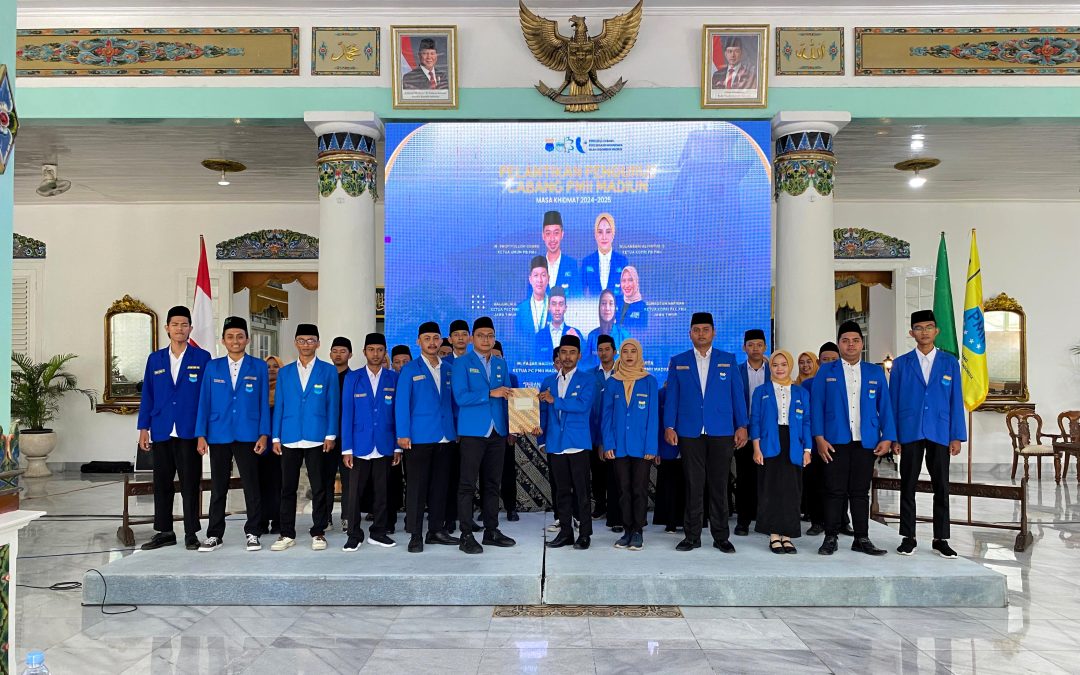Sembilan Mahasiswa STAINU Madiun Dilantik sebagai Pengurus Cabang PMII Madiun di Pendopo Muda Graha
