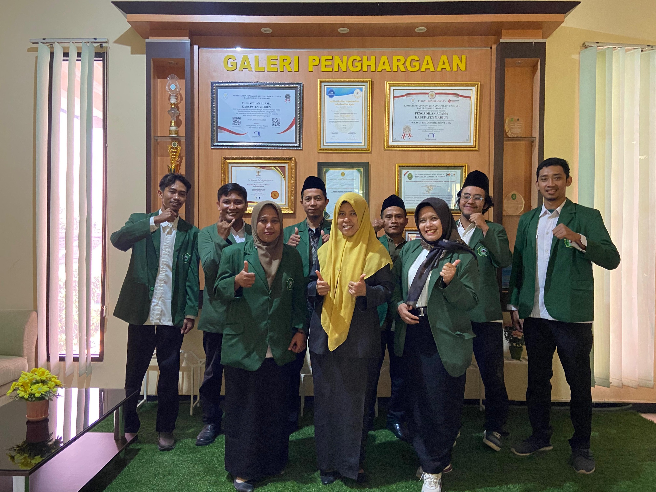 Penutupan Magang Mahasiswa STAINU Madiun di Pengadilan Agama Kabupaten Madiun