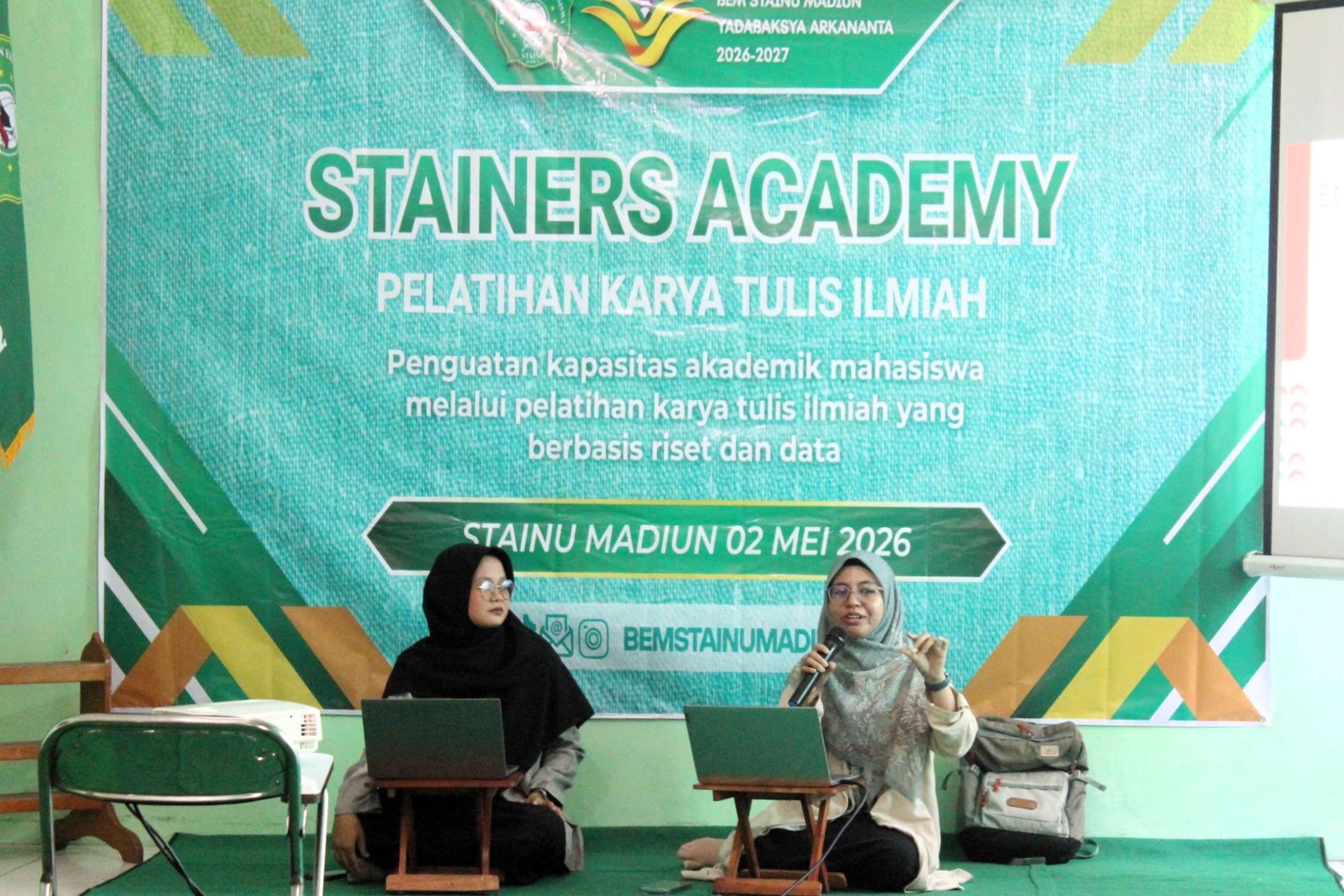 Upgrade Kapasitas Akademik Mahasiswa, BEM STAINU Madiun Gelar Pelatihan KTI