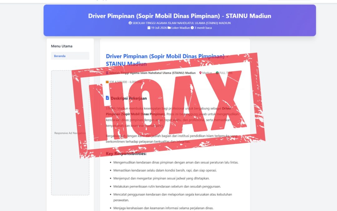 PENGUMUMAN RESMI